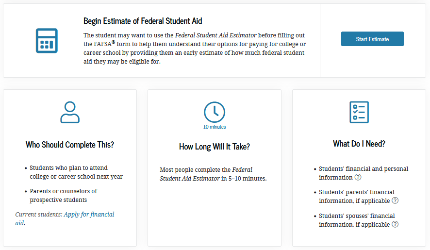 Resources available for the 202425 FAFSA Penn State Office of